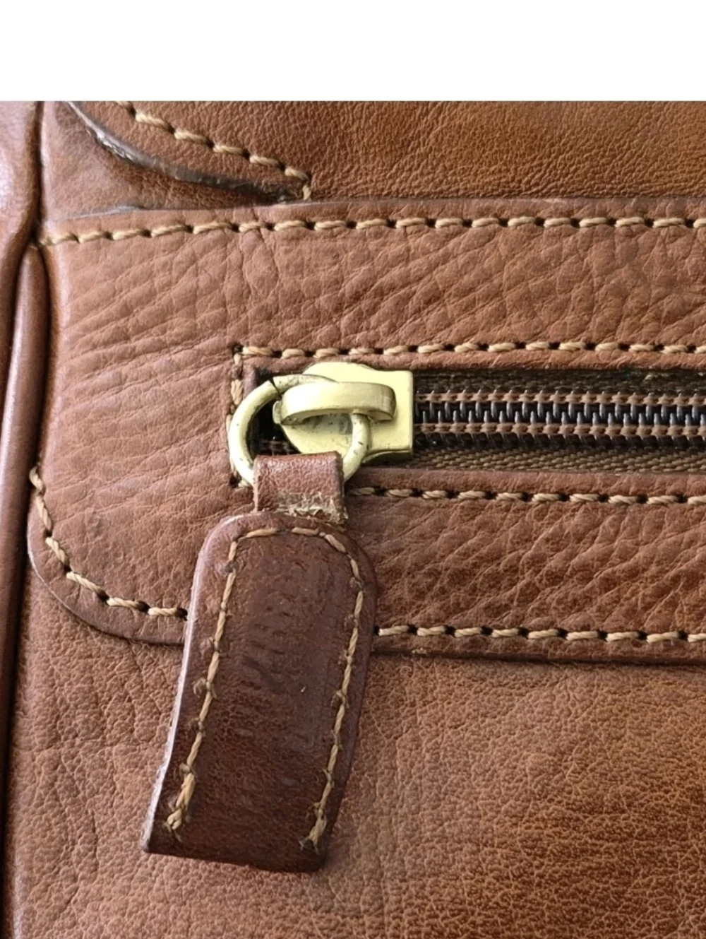 Vintage Brooks Brothers Italian Leather Briefcase.